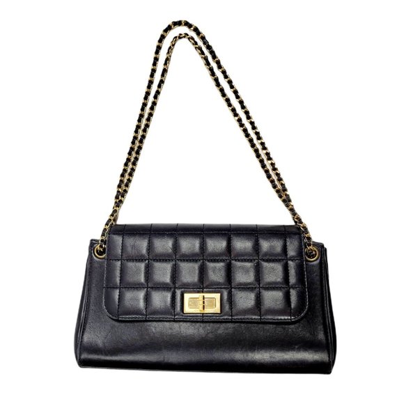 Chanel Black Accordion Mademoiselle Flap Bag - Picture 2 of 12